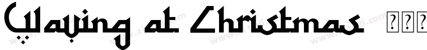 Waving at Christmas字体转换